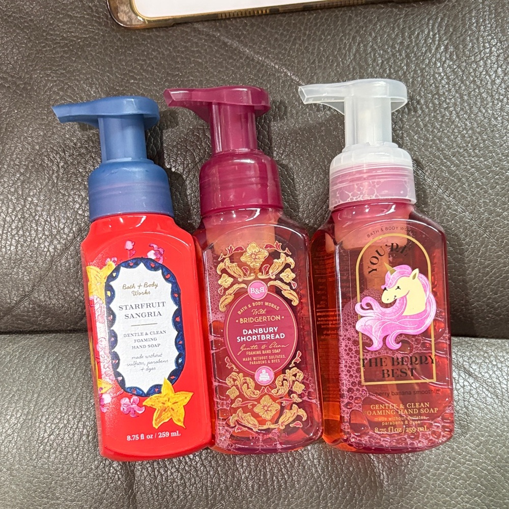 Bath and body foam yummy trio foam set